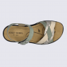 Sandales Josef Seibel, sandale bride femme en cuir menthe
