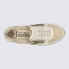 Baskets Mobils, baskets compensées femme en cuir sable clair