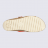 Mules Mobils, Mules confortables femme en cuir nubuck mandarine