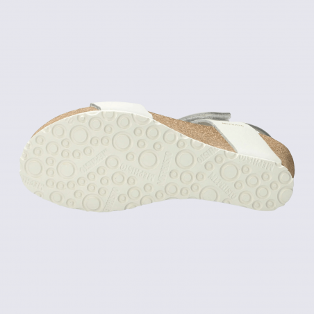 Sandales compensées Mephisto, Sandales chic et élégantes pour femme en cuir blanc