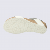 Sandales compensées Mephisto, Sandales chic et élégantes pour femme en cuir blanc