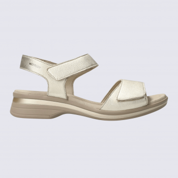 Sandales Mephisto, sandales à talons femme en cuir gold