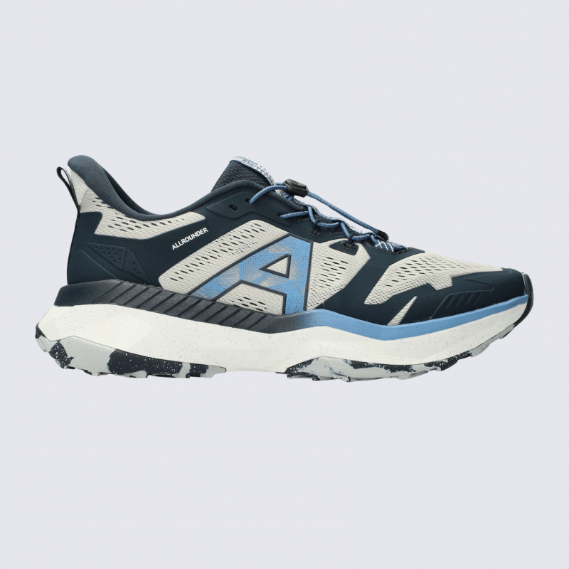 Baskets Allrounder, baskets sportive et confortable homme en textile innovant bleu