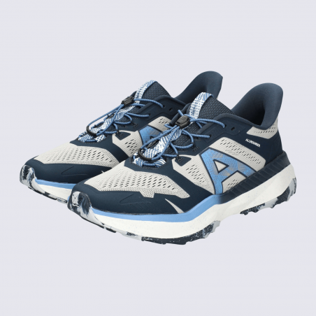 Baskets Allrounder, baskets sportive et confortable homme en textile innovant bleu