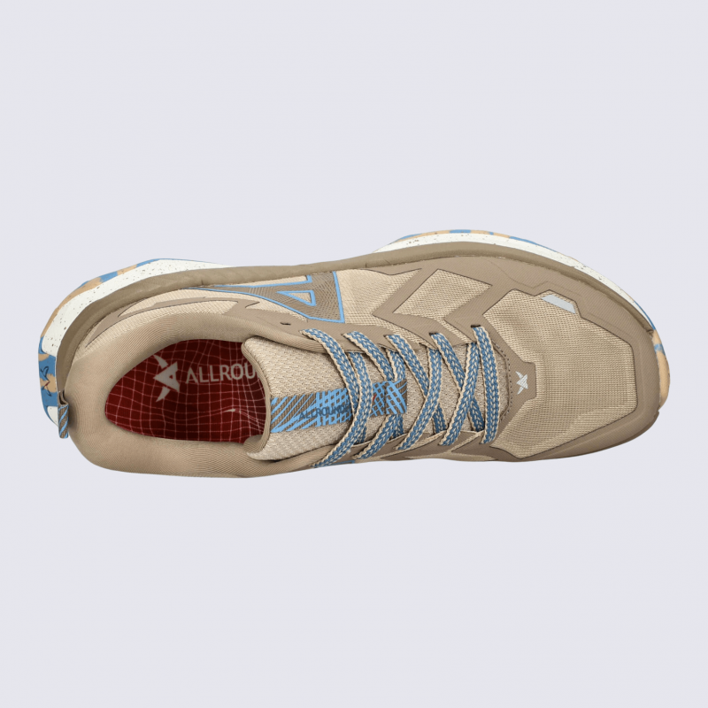 Baskets Allrounder, baskets sportive et confortable homme en textile beige