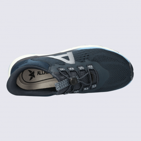 Baskets Allrounder, baskets sportive et confortable femme en mesh bleu