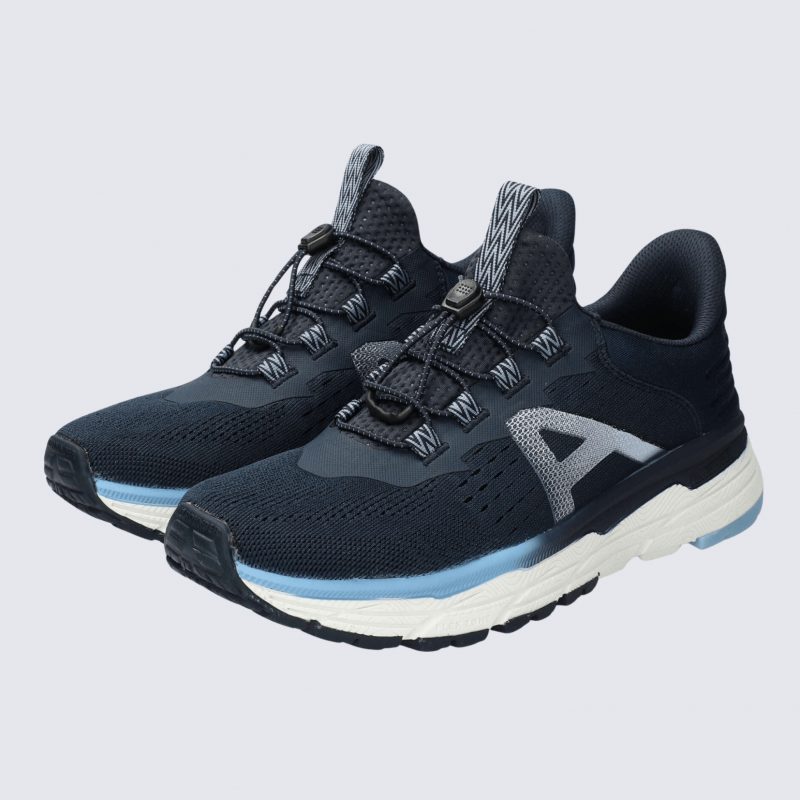 Baskets Allrounder, baskets sportive et confortable femme en mesh bleu