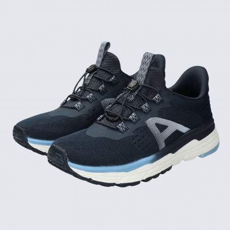 Baskets Allrounder, baskets sportive et confortable femme en mesh bleu