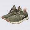 Baskets Allrounder, baskets sportive et confortable homme en textile vert olive