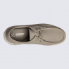 Baskets Lloyd, sneaker tendances homme en cuir velours gris
