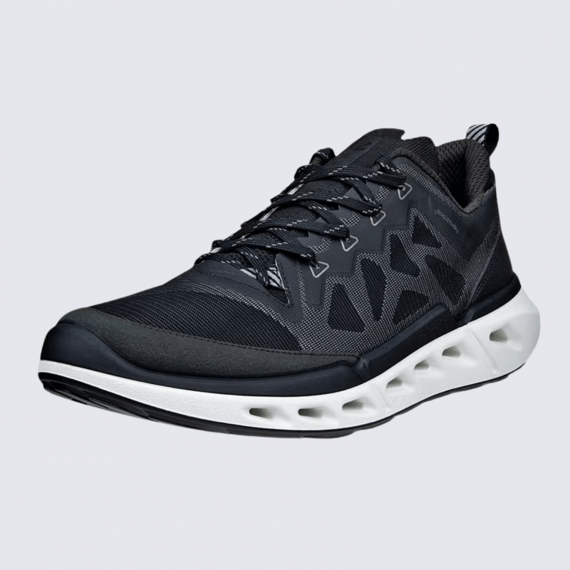 Baskets ECCO, Baskets respirante avec laçage rapide et semelle amortissante homme noir