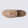 Baskets Ecco, baskets moderne et chic à lacets femme en cuir chair