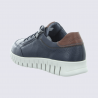 Chaussures Waldlaufer, chaussures confortables à lacets homme en cuir marine