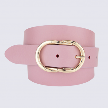 Ceinture Bernd Götz, ceinture tendance femme en cuir rose
