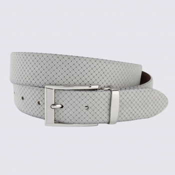 Ceinture Bernd Götz, ceinture tendance femme en cuir gris