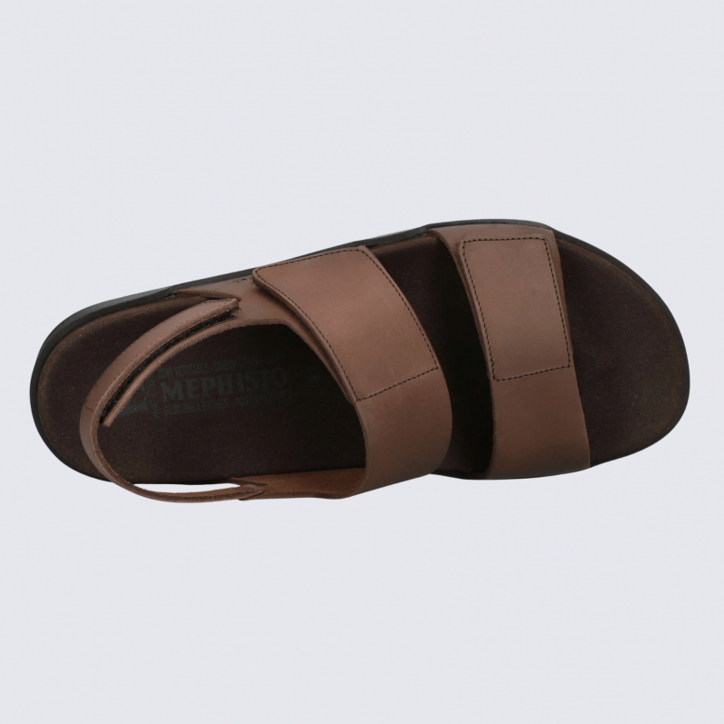 Nu-Pied en cuir Mephisto homme marron foncé