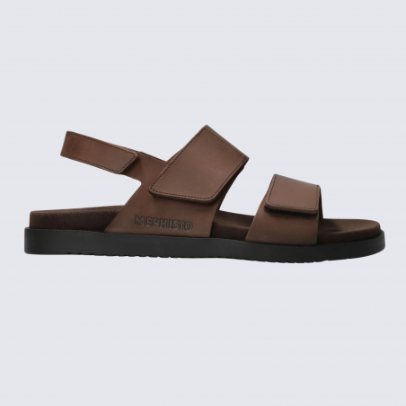 Nu-Pied en cuir Mephisto homme marron foncé