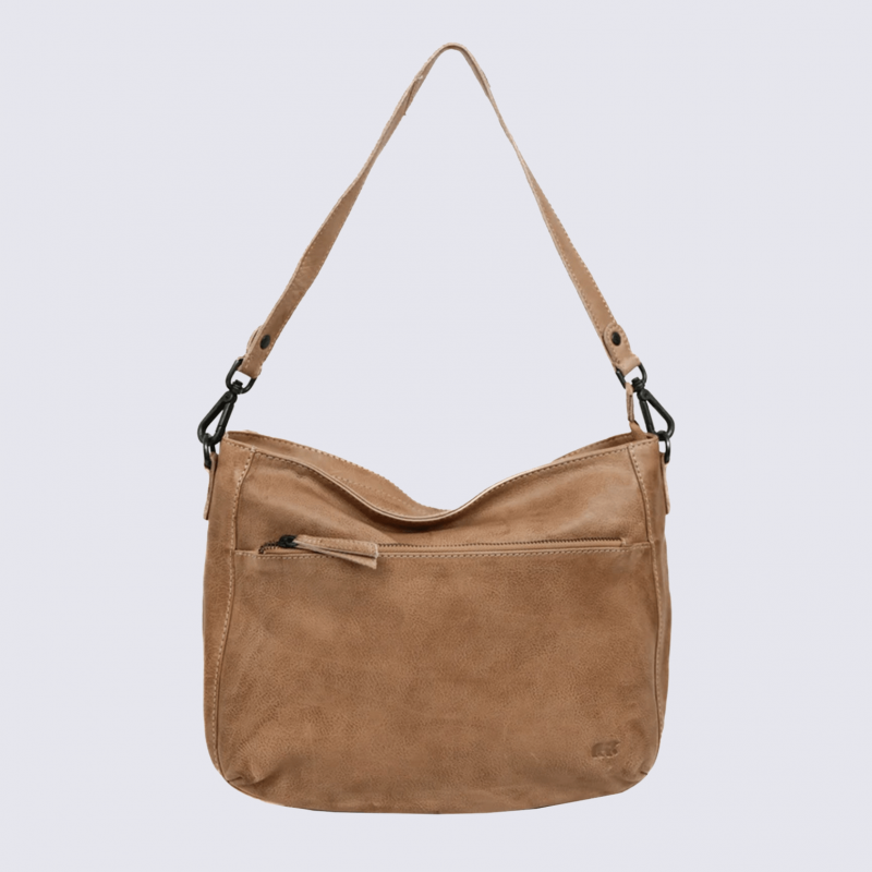 Sac à bandoulière Bear Jade, sac à bandoulière femme en cuir baltic beige