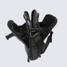 Sac à bandoulière Bear Renny, sac bandoulière unisexe en cuir noir