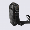 Sac à bandoulière Bear Renny, sac bandoulière unisexe en cuir noir