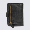 Mini portefeuille Bear, mini portefeuilles intelligent en cuir noir