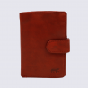 Mini portefeuille Bear, mini portefeuilles intelligent en cuir rouge