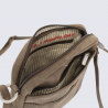 Sac à bandoulière Bear, sac bandoulière unisexe en cuir brun