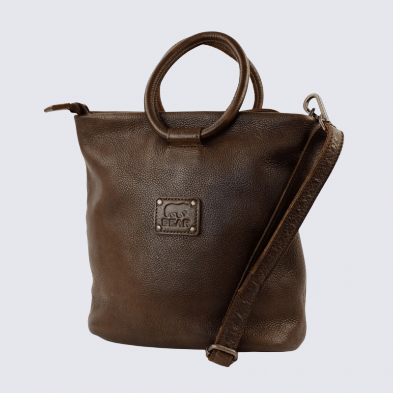 Sac porté épaule Bear, sac main/porté épaule Ank femme en cuir bryn