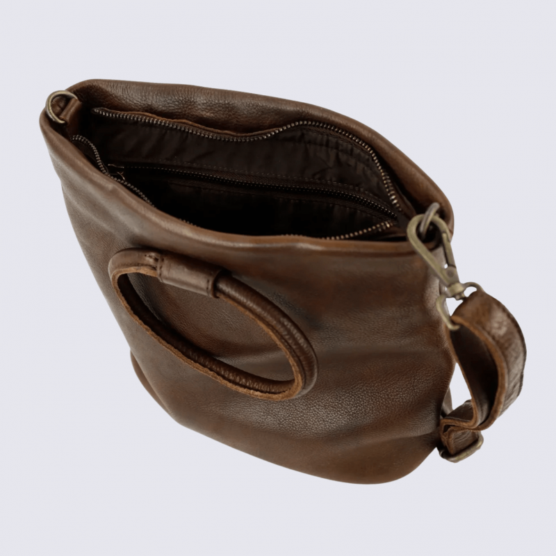 Sac porté épaule Bear, sac main/porté épaule Ank femme en cuir bryn