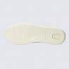 Baskets Mobils, baskets femme en cuir lisse blanc cassé