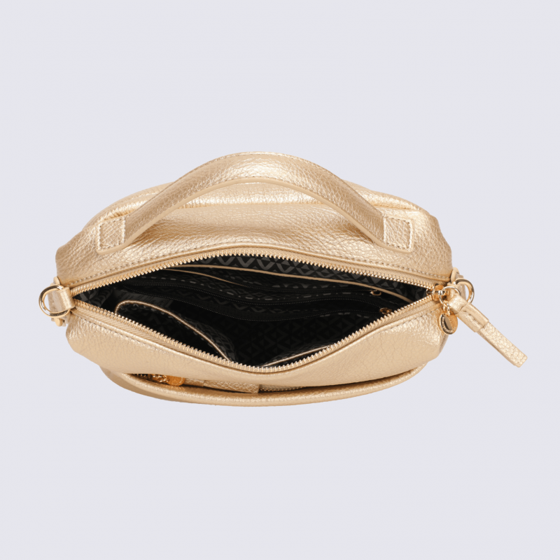 Sac à main Lulu Castagnette, sac à main Aisha doré