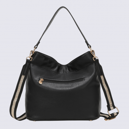 Sac à main Lulu Castagnette, sac à main Aissam noir