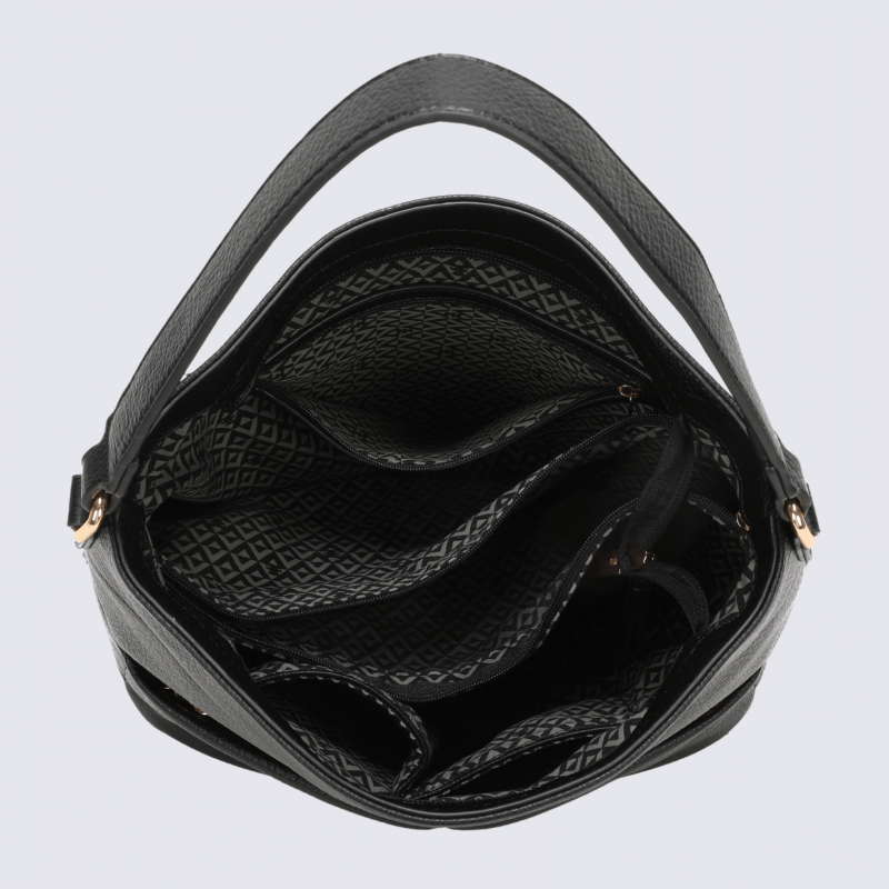 Sac à main Lulu Castagnette, sac à main Aissam noir