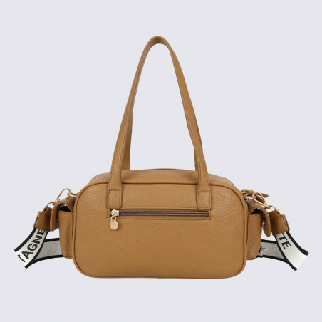 Sac à main Lulu Castagnette, sac à main Albert brun beige