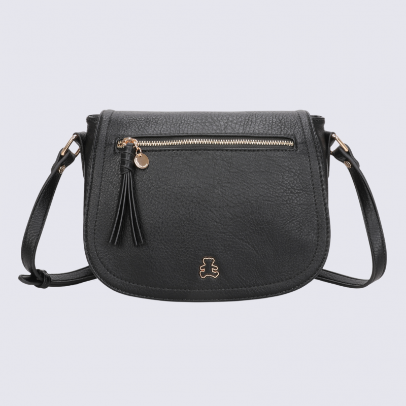 Sac à main Lulu Castagnette, sac à main Obert noir