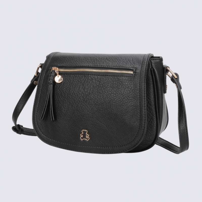 Sac à main Lulu Castagnette, sac à main Obert noir