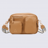 Sac à main Lulu Castagnette, sac à main Zahra brun beige