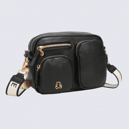 Sac à main Lulu Castagnette, sac à main Zahra noir