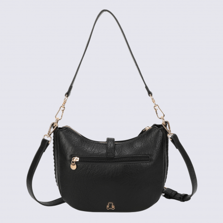 Sac à main Lulu Castagnette, sac à main Zayden noir