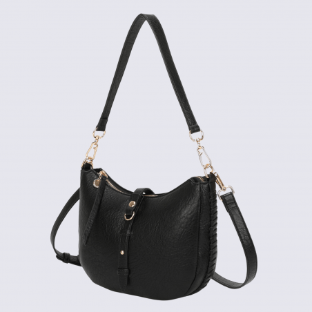 Sac à main Lulu Castagnette, sac à main Zayden noir