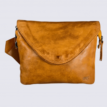 Sac à bandoulière Bear Mai, sac à bandoulière pour femme en cuir jaune