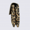 Portefeuille Bear Design, Portefeuille grand format femme en cuir imprimé panthère