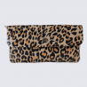 Portefeuille Bear Design, Portefeuille grand format femme en cuir imprimé panthère