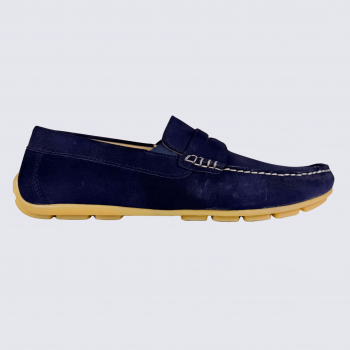 Mocassins Arima, mocassins tendances homme en cuir marine