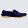 Mocassins Arima, mocassins tendances homme en cuir marine