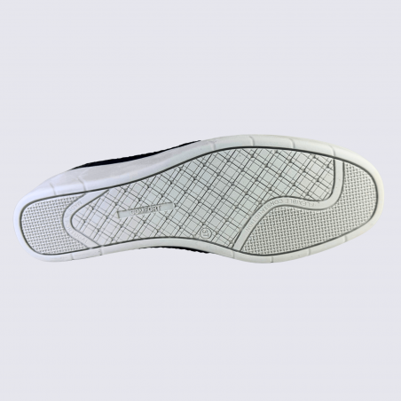 Loafer Arima, loafer à enfiler perforé femme en cuir marine