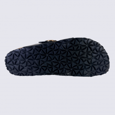 Mules a brides presta Aros by Arima, mules a brides femme en cuir noir