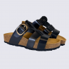 Mules a brides presta Aros by Arima, mules a brides femme en cuir noir