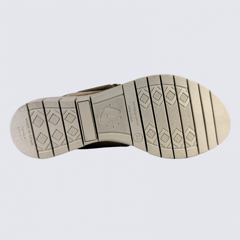 Nu-pieds Aros by Arima, nu pieds femme confort à brides en cuir champagne