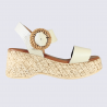 Nu-pieds Aros by Arima, nu-pieds femme confort à brides en cuir beige